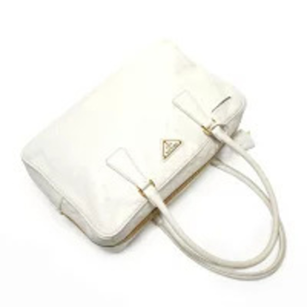 Prada Ostrich Handbag White - Picture 8 of 11